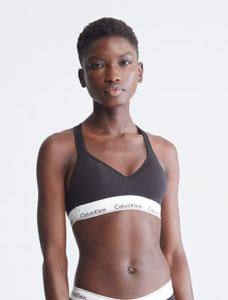 Calvin Klein Modern Cotton Push Up Bralette - Black