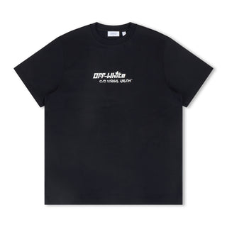 Off-White Cryst Croco Slim Fit Tee Black