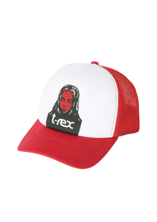 X-girl - Lost Angels Face Mesh Trucker Cap - Red