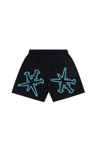 RHINESTONE DAGGER SHORTS