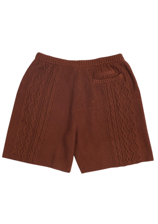 Brown Charlie Knit Shorts