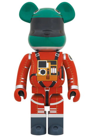 BE@RBRICK Space Suit Green Helmet & Orange Suit Ver. 1000%