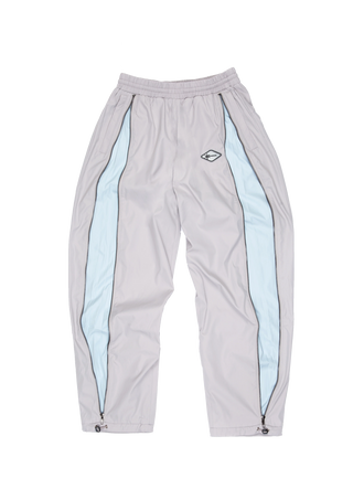 Grey Zip Detail Panel Pants