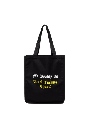 Pleasures Reality Tote Bag - Black