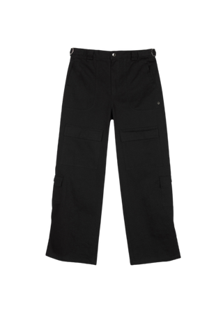 Another Youth Heavy Cotton Cargo Pants - Black