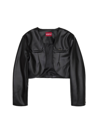 Another Youth Leather Bolero Jacket
