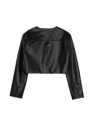 Another Youth Leather Bolero Jacket