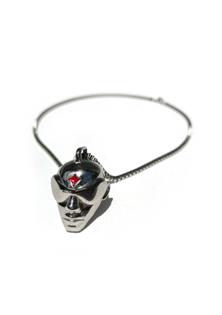 Ajaar Solid Steel Traverser Necklace