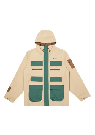 Felt Coastal Utility Jacket - Tan/Green