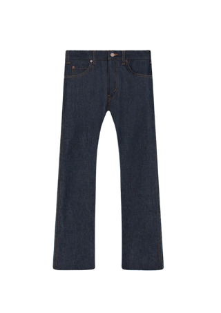 Flaneur Homme Straight Bootcut Denim Jeans - Raw Denim
