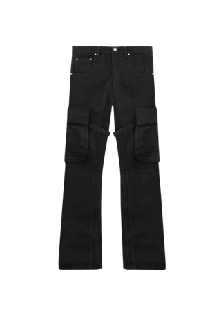 Flaneur Homme Strap Cargo Pants - Black